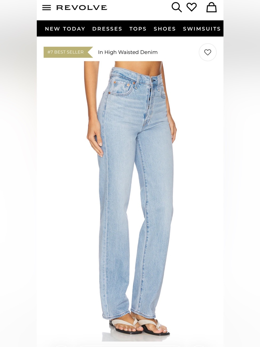Levi’s Ribcage straight jeans size 26